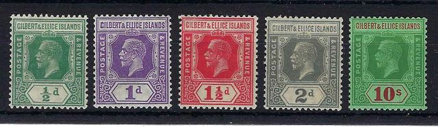 Image of Gilbert & Ellice Islands SG 27/35 UMM British Commonwealth Stamp